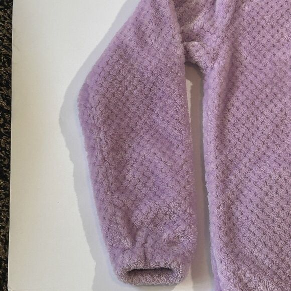 Columbia Fire Side Jacket Girls L Purple/ Lavender Full Zip Fleece Mock Neck - Picture 10 of 15